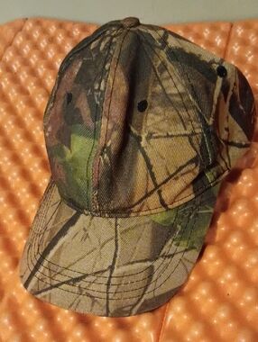 Camo Baseball Cap - Green Brown Tan